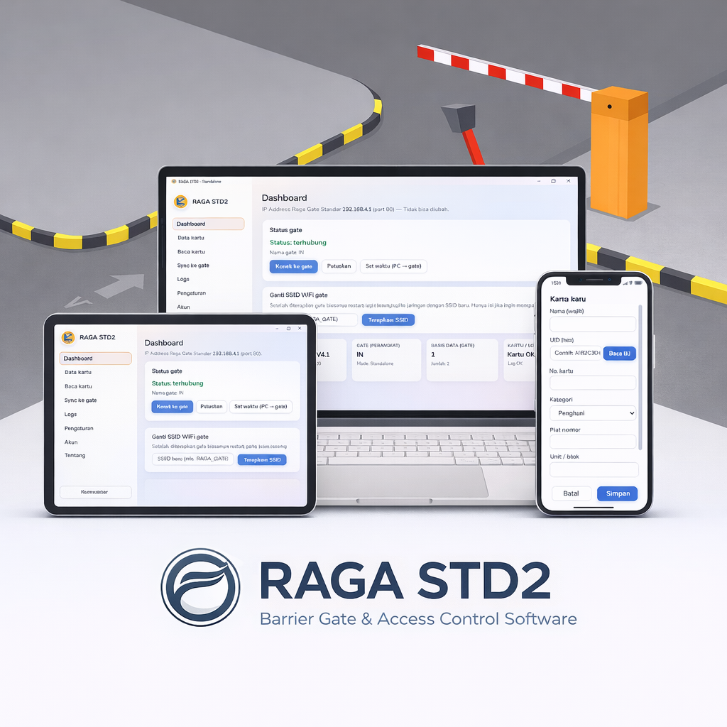 Sistem Portal Otomatis Standalone RFID - RAGA STD2